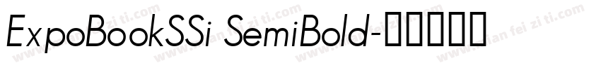 ExpoBookSSi SemiBold字体转换